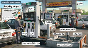 تجهیزات جایگاه سوخت دیسپنسر و نازل سوخت